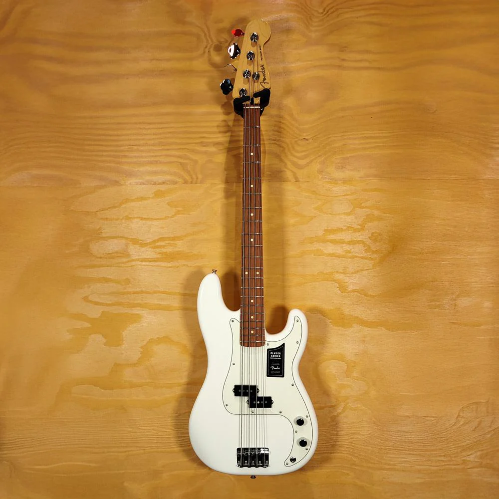 Fender Player Precision Bass Guitar with Pau Ferro Fretboard in Polar White (B-Stock)