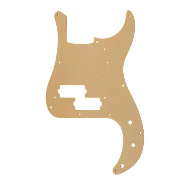 Fender Pure Vintage Pickguard - 58 Precision Bass 10-Hole - Gold Anodized 1-Ply