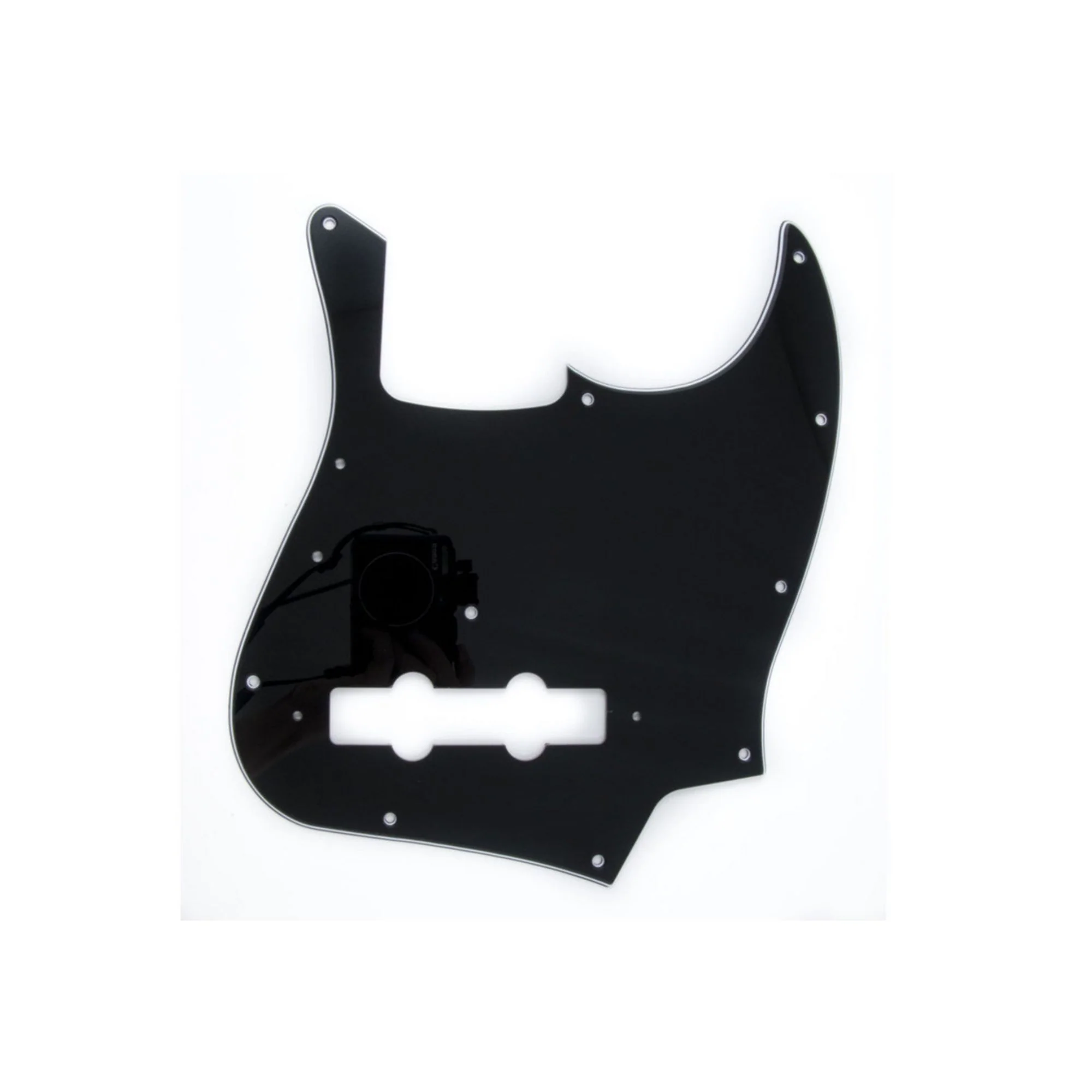 Fender Pure Vint Pickguard Jazz Bass 70s 10 Hole Black 3 Ply