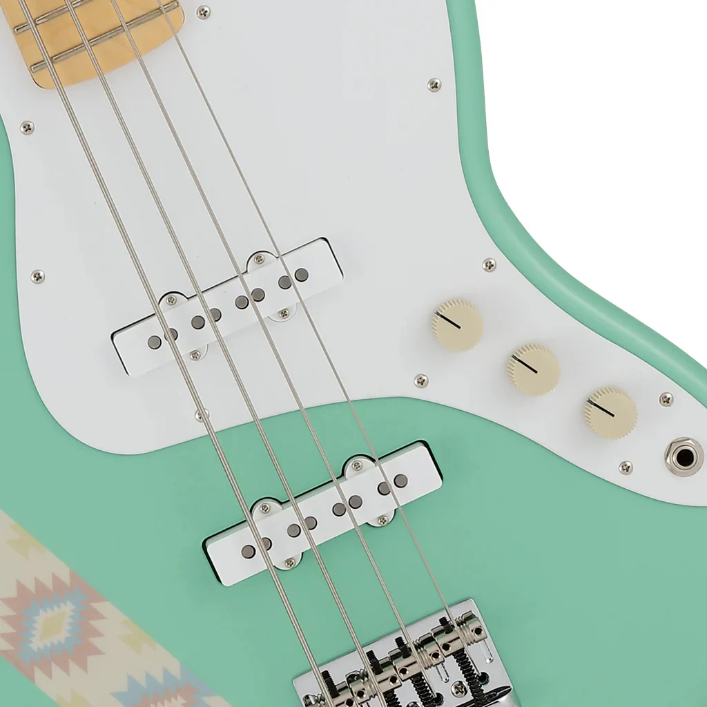 Fender Silent Siren Jazz Bass w/Maple Fretboard - Surf Green - Image 4