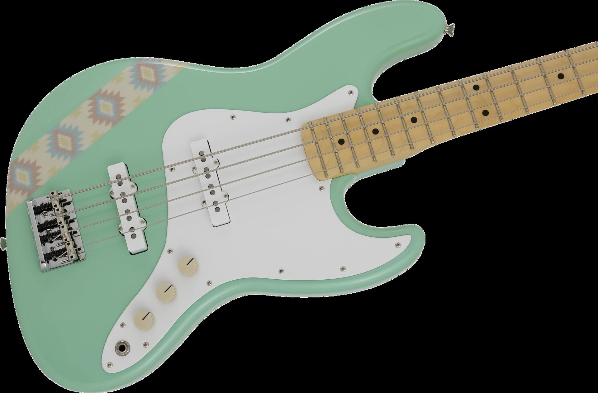 Fender Silent Siren Jazz Bass w/Maple Fretboard - Surf Green - Image 8