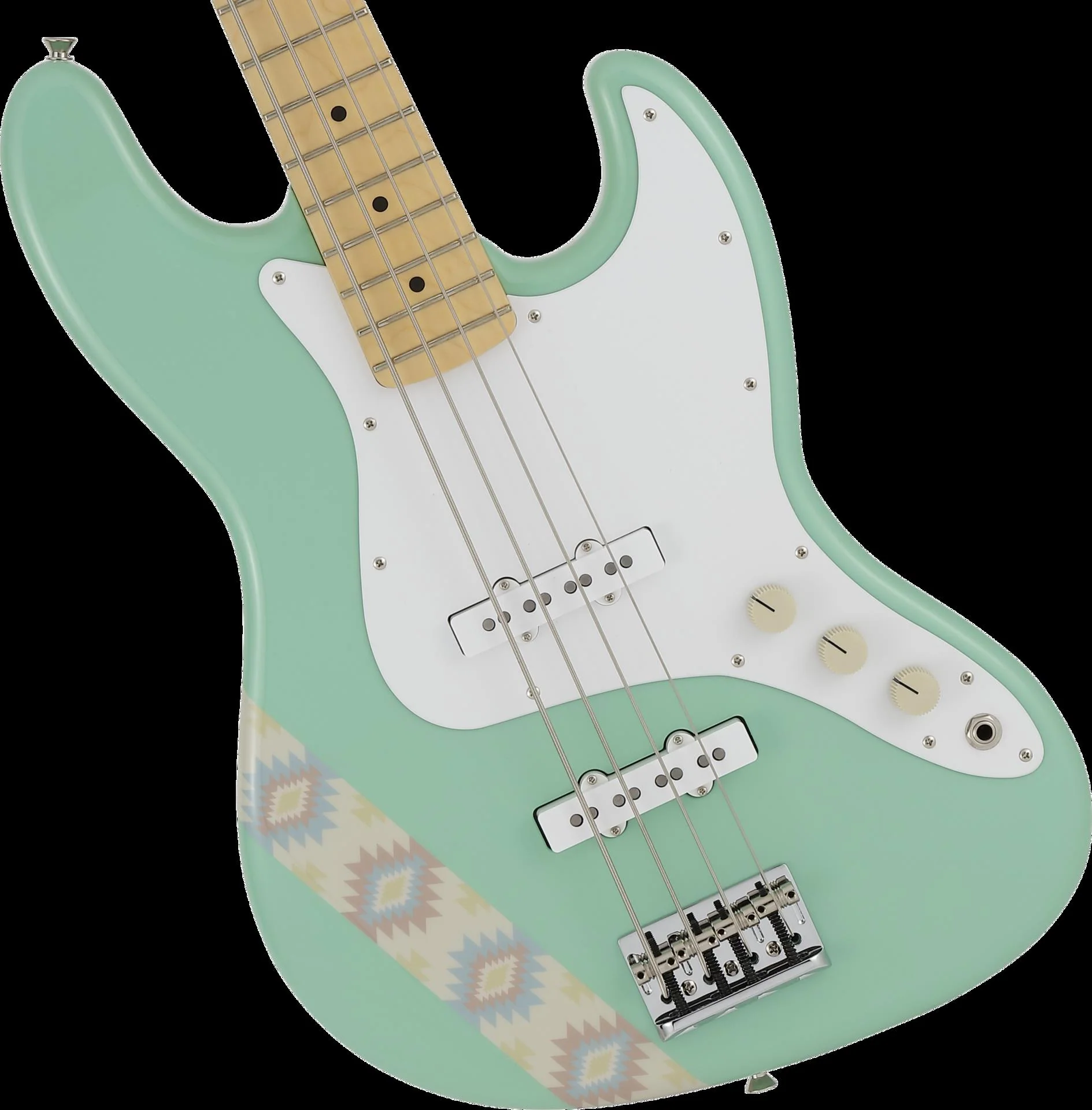 Fender Silent Siren Jazz Bass w/Maple Fretboard - Surf Green - Image 9