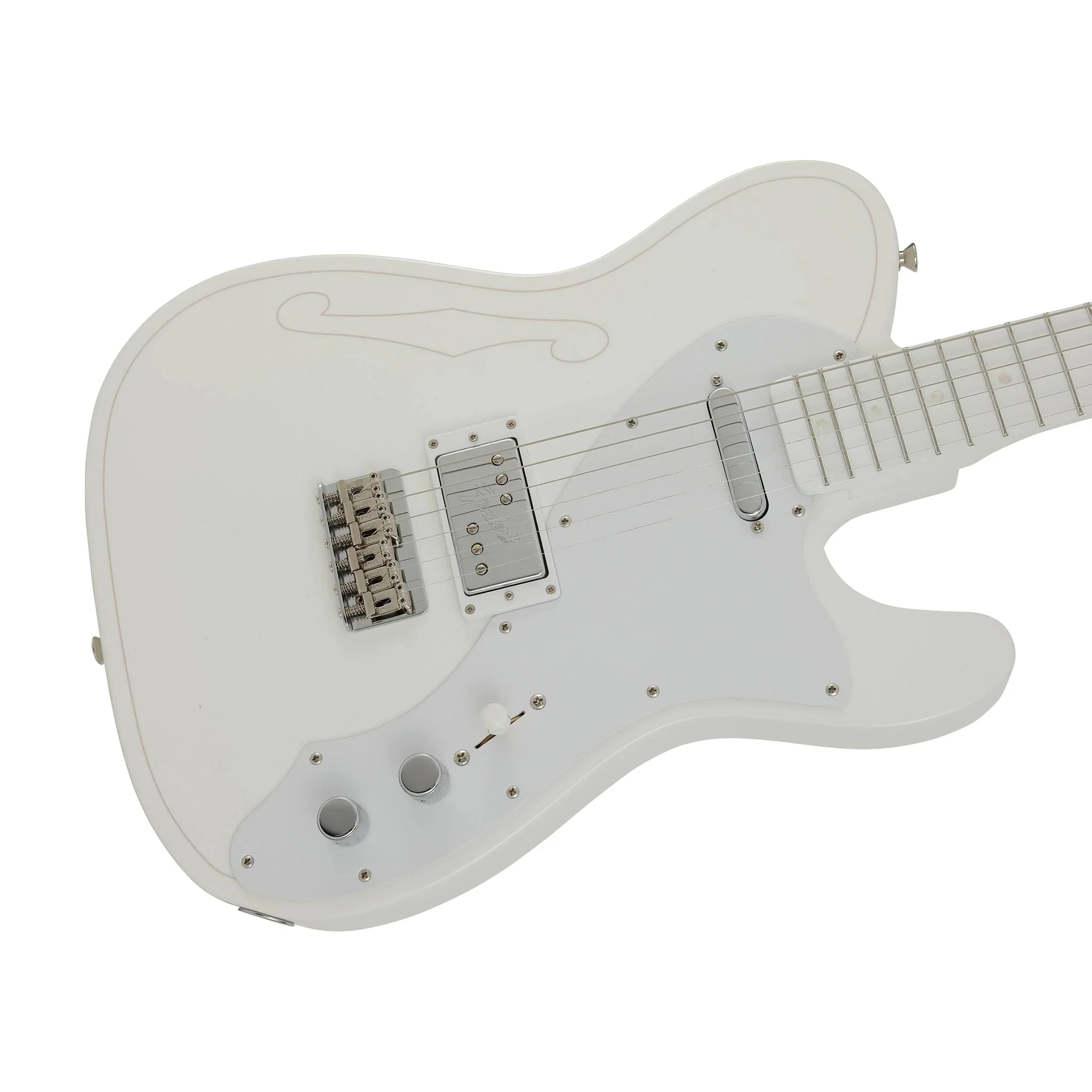 Fender Silent Siren Telecaster Electric Guitar w/Maple Fretboard - Arctic White - Image 3