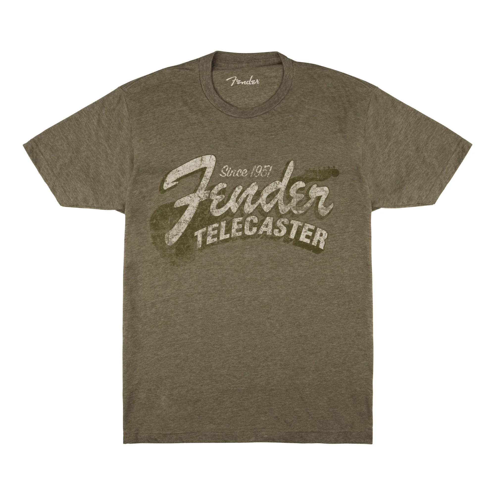 Fender Since 1951 Telecaster T-Shirt Military - Heather Green (L) - Image 3