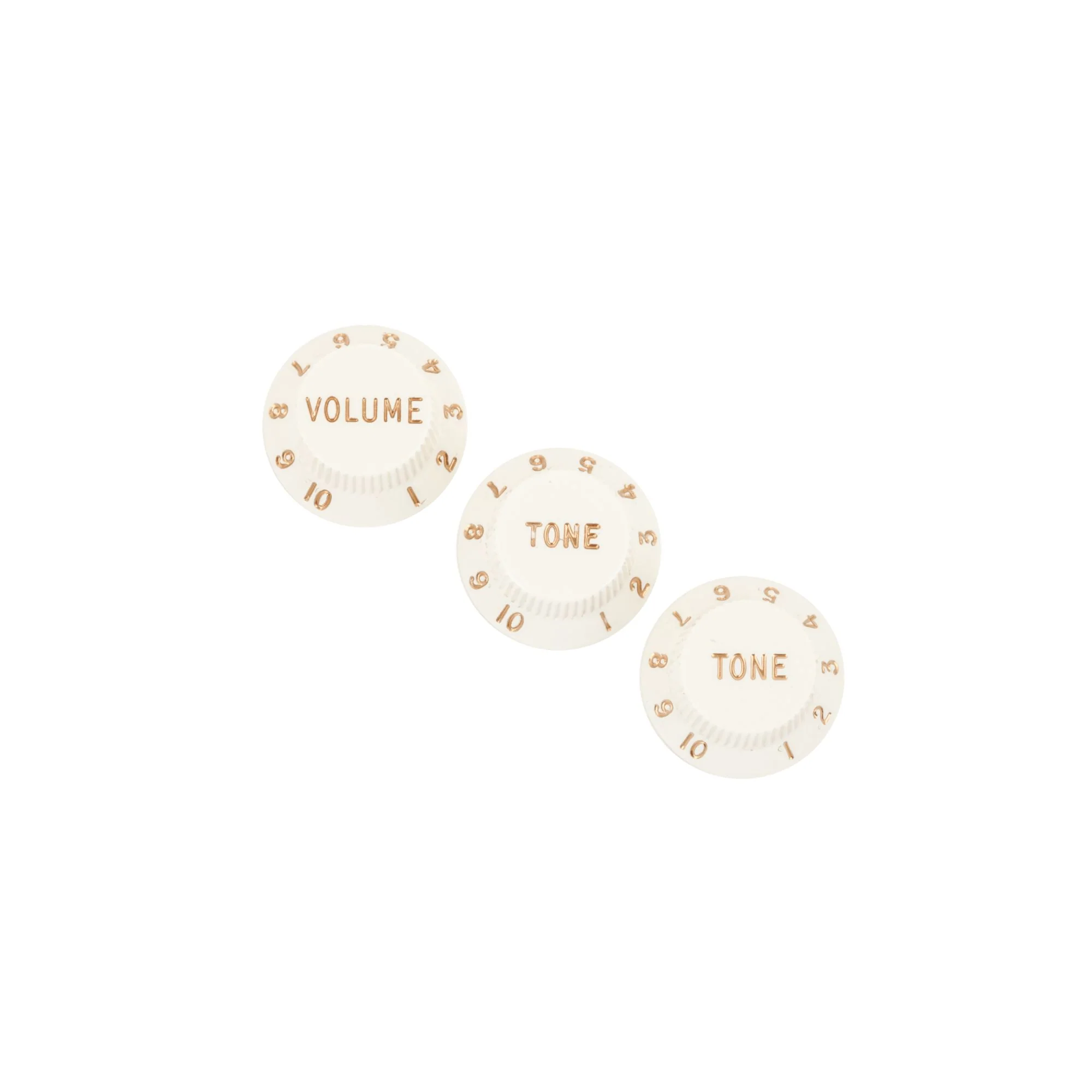 Fender Stratocaster Knobs Volume Tone Tone - Parchment Set of 3