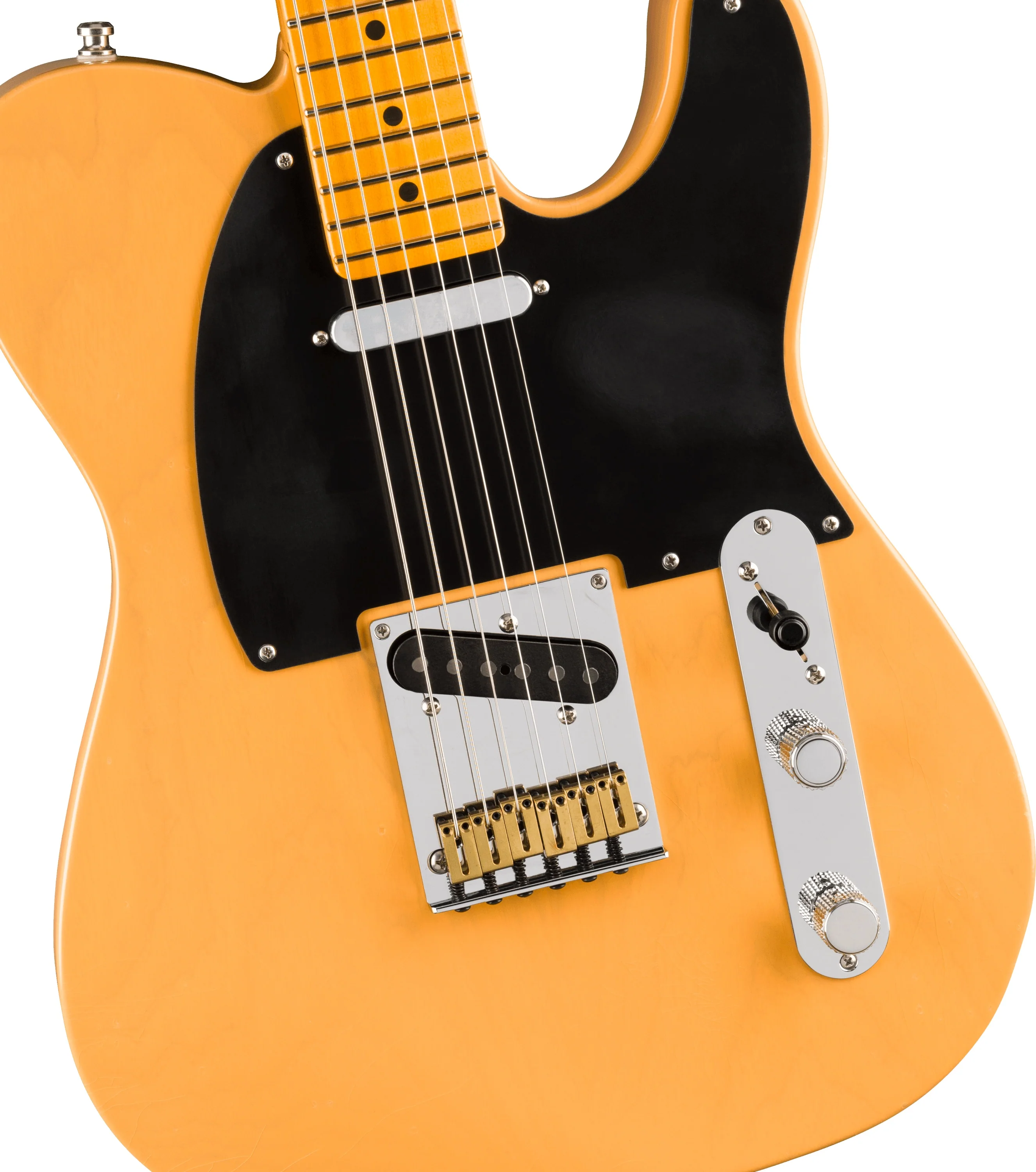 Fender Ultra Luxe Vintage 50's Telecaster Electric Guitar Maple Neck - Butterscotch Blonde - Image 3