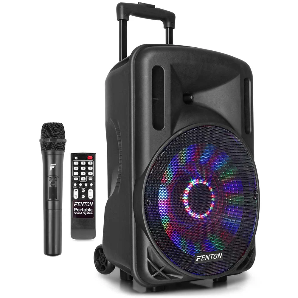 Fenton FT12LED 12 inch 700-watt Powered Speaker with LEDs - Image 8