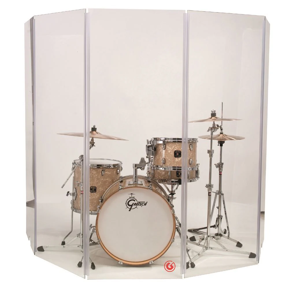 Gibraltar GIGDS5 5-Piece Acrylic Drum Sound Shield (5.5ft x 10ft) - Image 2