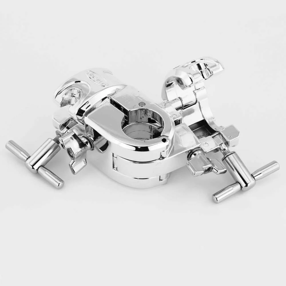 Gibraltar SC-GCSRA 1.5 Adjustable 3-Way In-Line Drum Rack Clamp - Chrome - Image 4