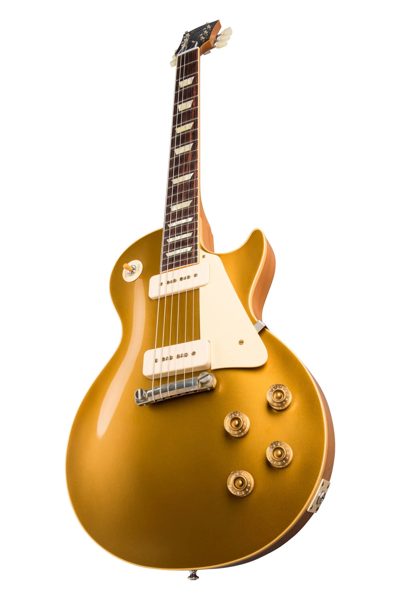 Gibson 1954 Les Paul Goldtop Reissue Electric Guitar in Double Gold - Image 6