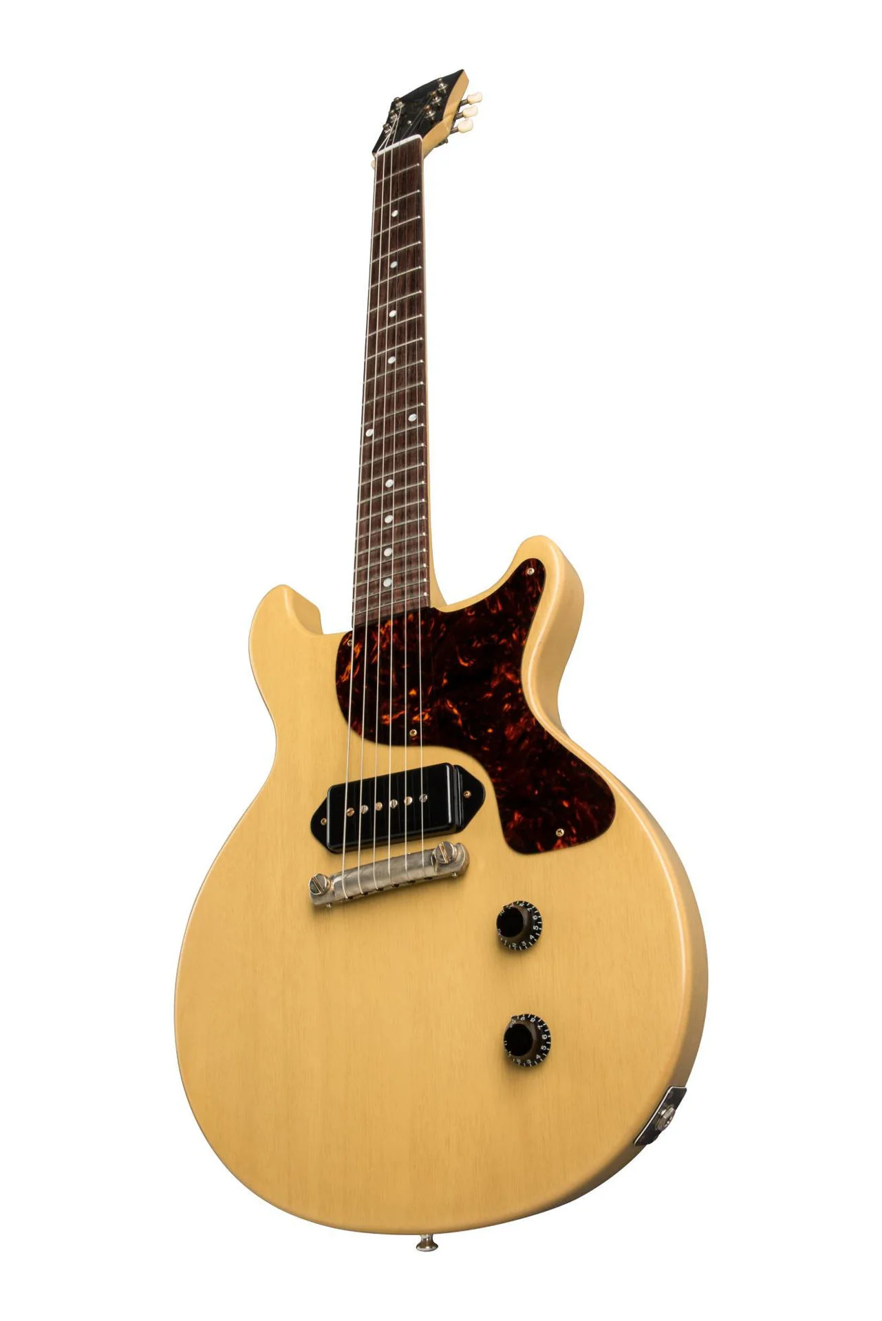 Gibson 1958 Les Paul Junior Double Cut Reissue Electric Guitar in TV Yellow - Image 4