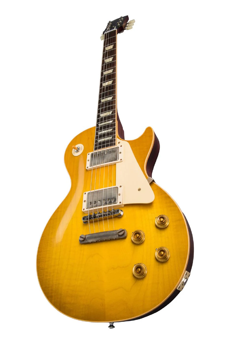 Gibson 1958 Les Paul Standard Reissue Electric Guitar in VOS Lemon Burst - Image 3