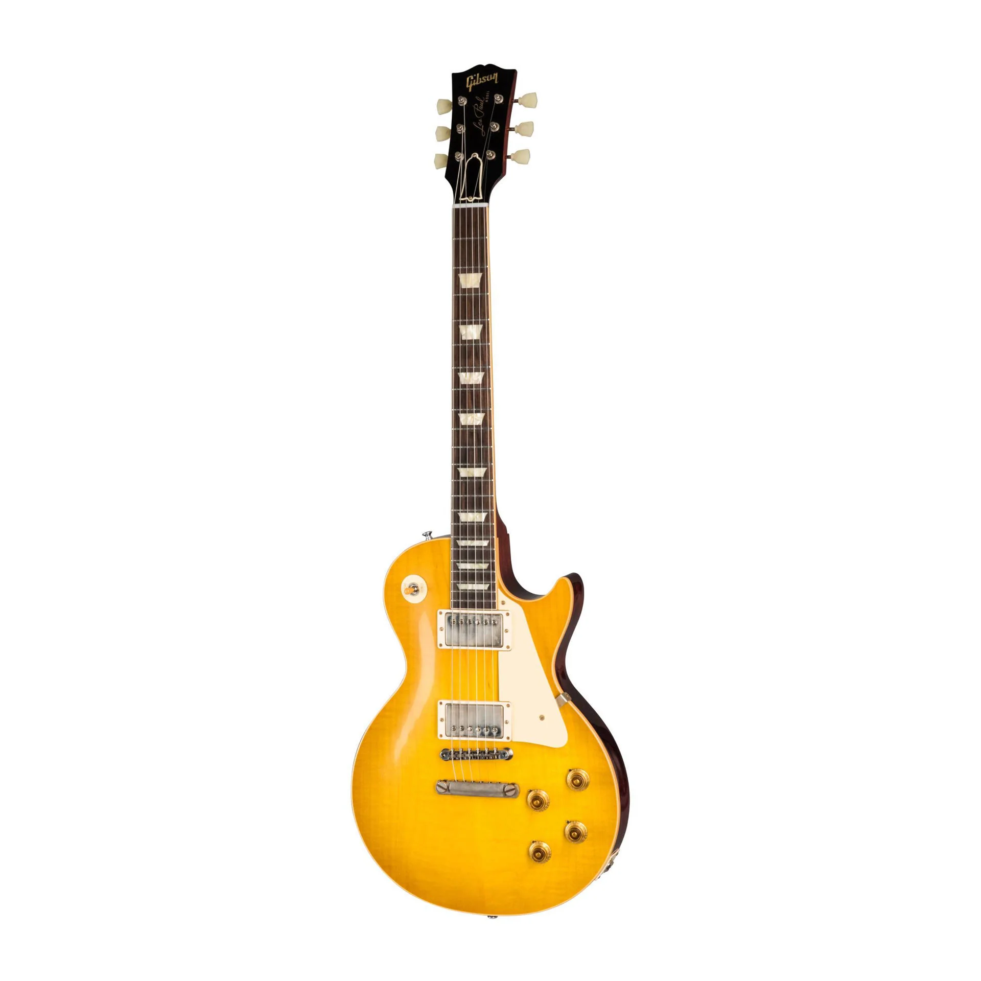 Gibson 1958 Les Paul Standard Reissue Electric Guitar in VOS Lemon Burst - Image 6