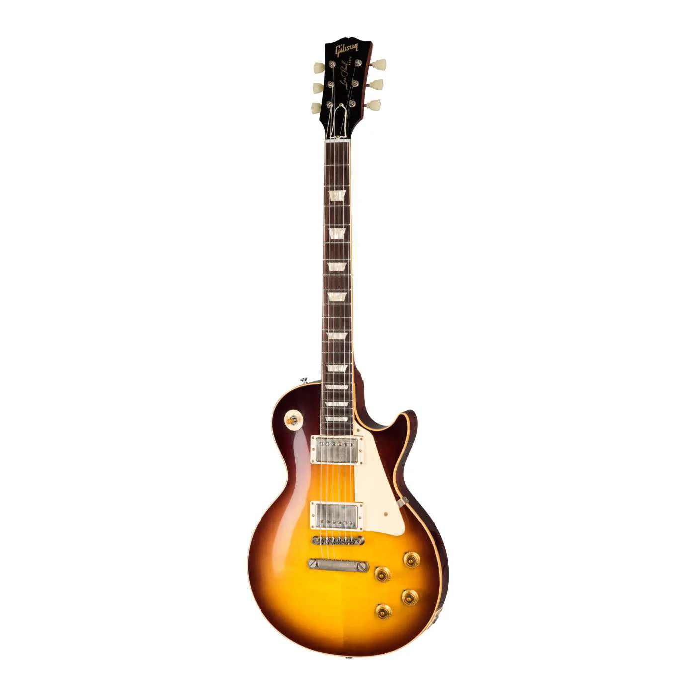 Gibson 1958 Les Paul Standard Reissue Electric Guitar - VOS Bourbon Burst - Image 8