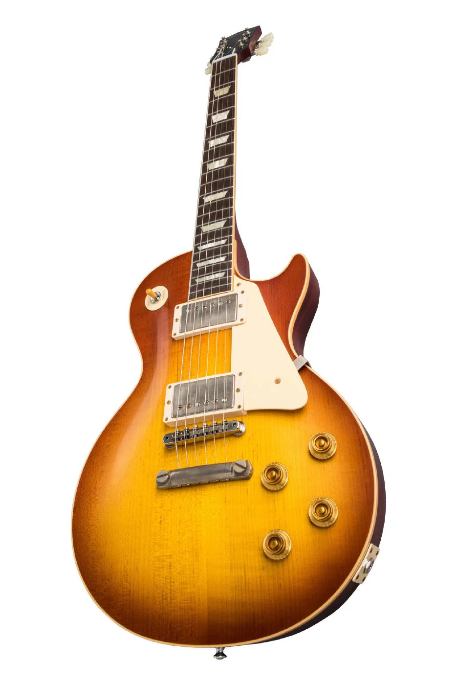 Gibson 1958 Les Paul Standard Reissue Electric Guitar - VOS Iced Tea Burst - Image 3