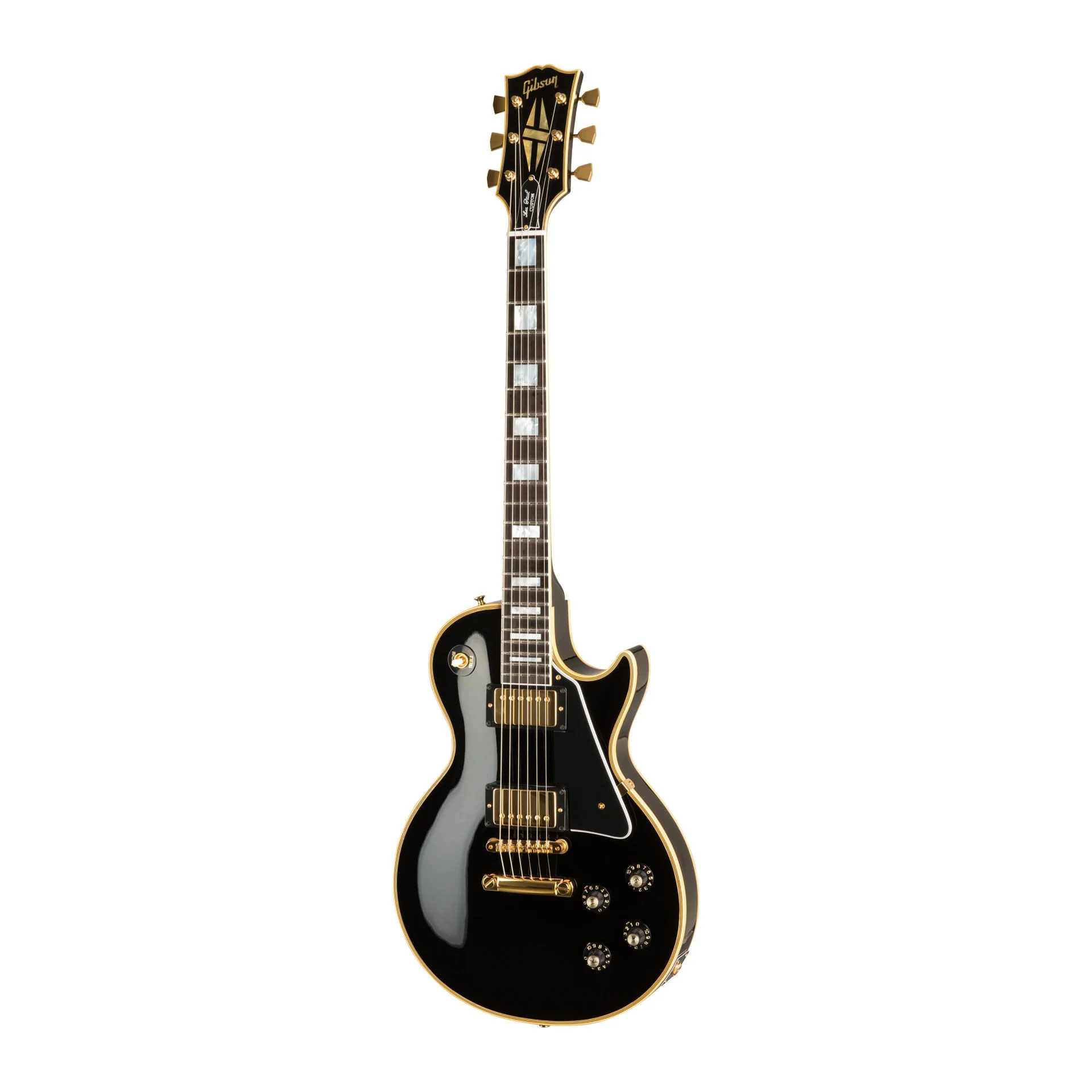 Gibson 1968 Les Paul Custom Reissue VOS Electric Guitar in Ebony Gloss - Image 5