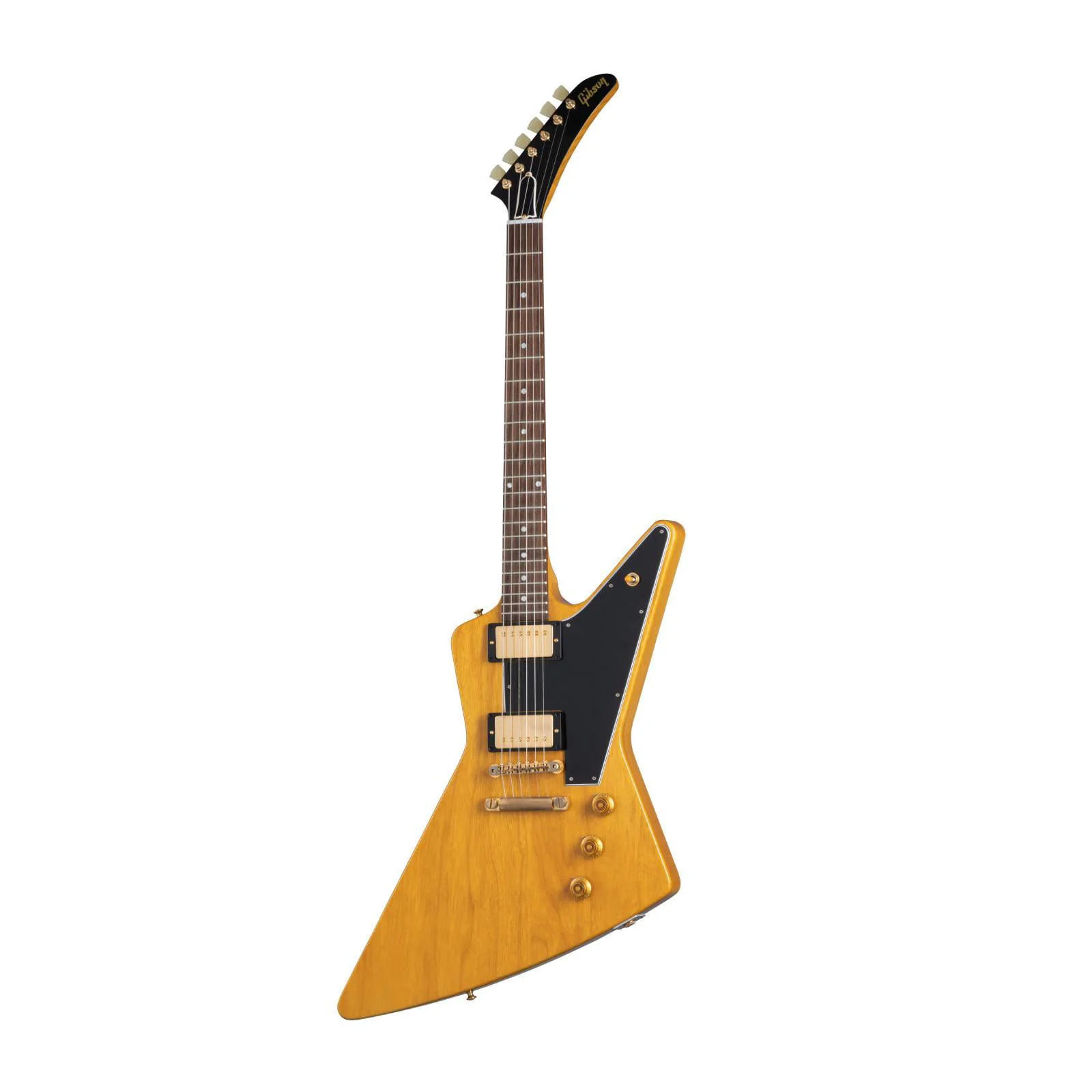 Gibson 58 Korina Explorer Electric Guitar - Black Pickguard - Natural - Image 5