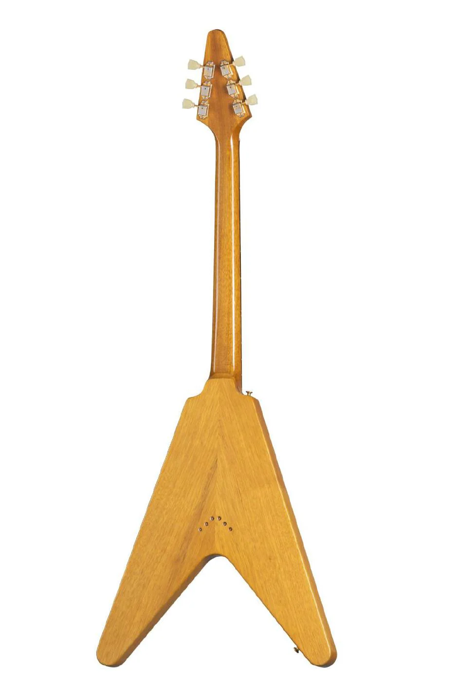 Gibson 58 Korina Flying V Electric Guitar - Black Pickguard - Natural - Image 2