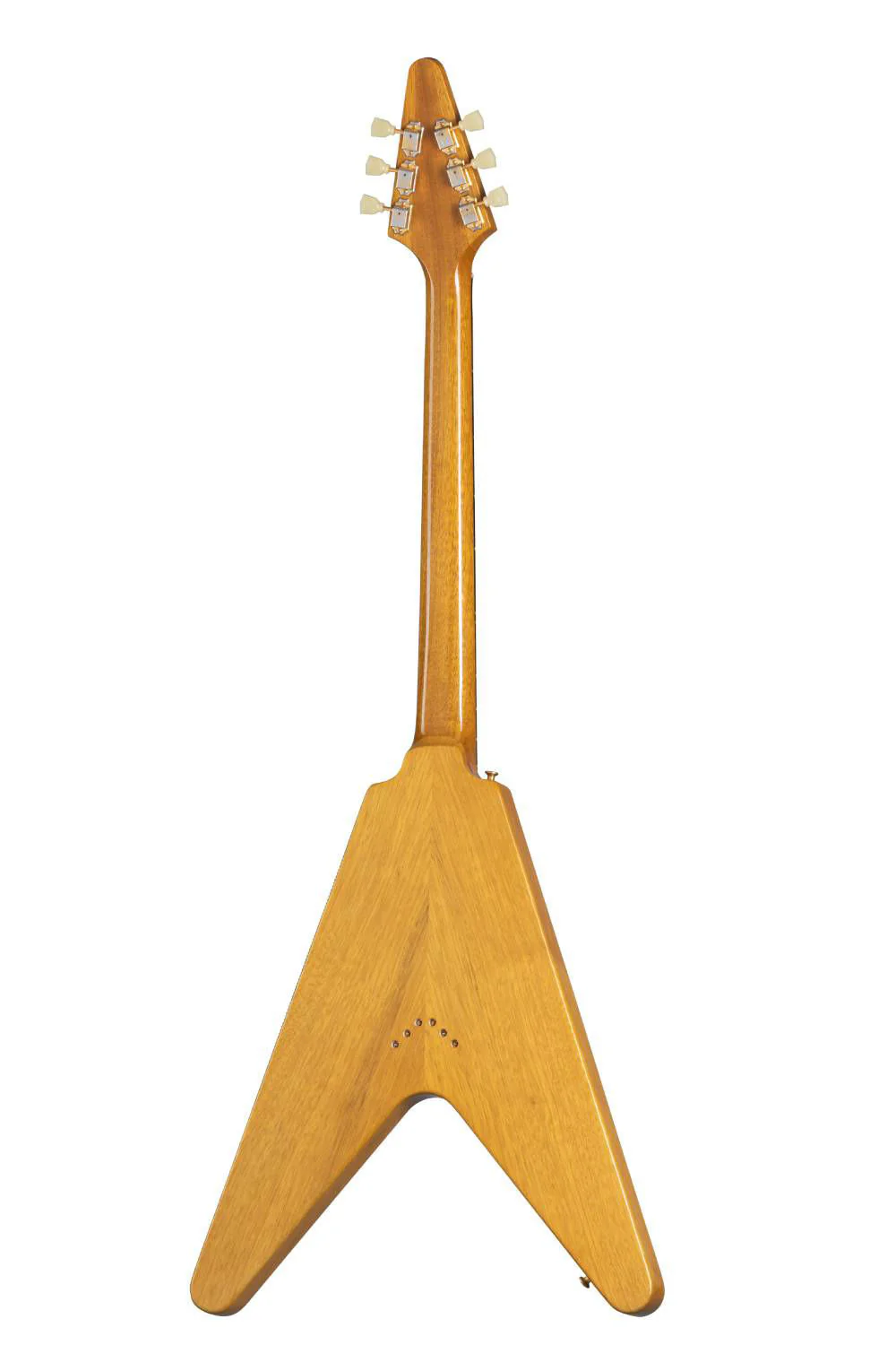 Gibson 58 Korina Flying V Electric Guitar - Black Pickguard - Natural - Image 4