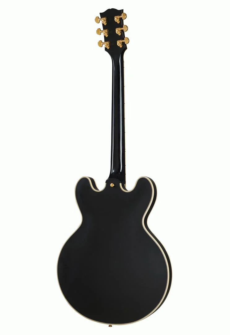 Gibson 59 ES-355 Reissue Stop Bar Electric Guitar - VOS Ebony - Image 4
