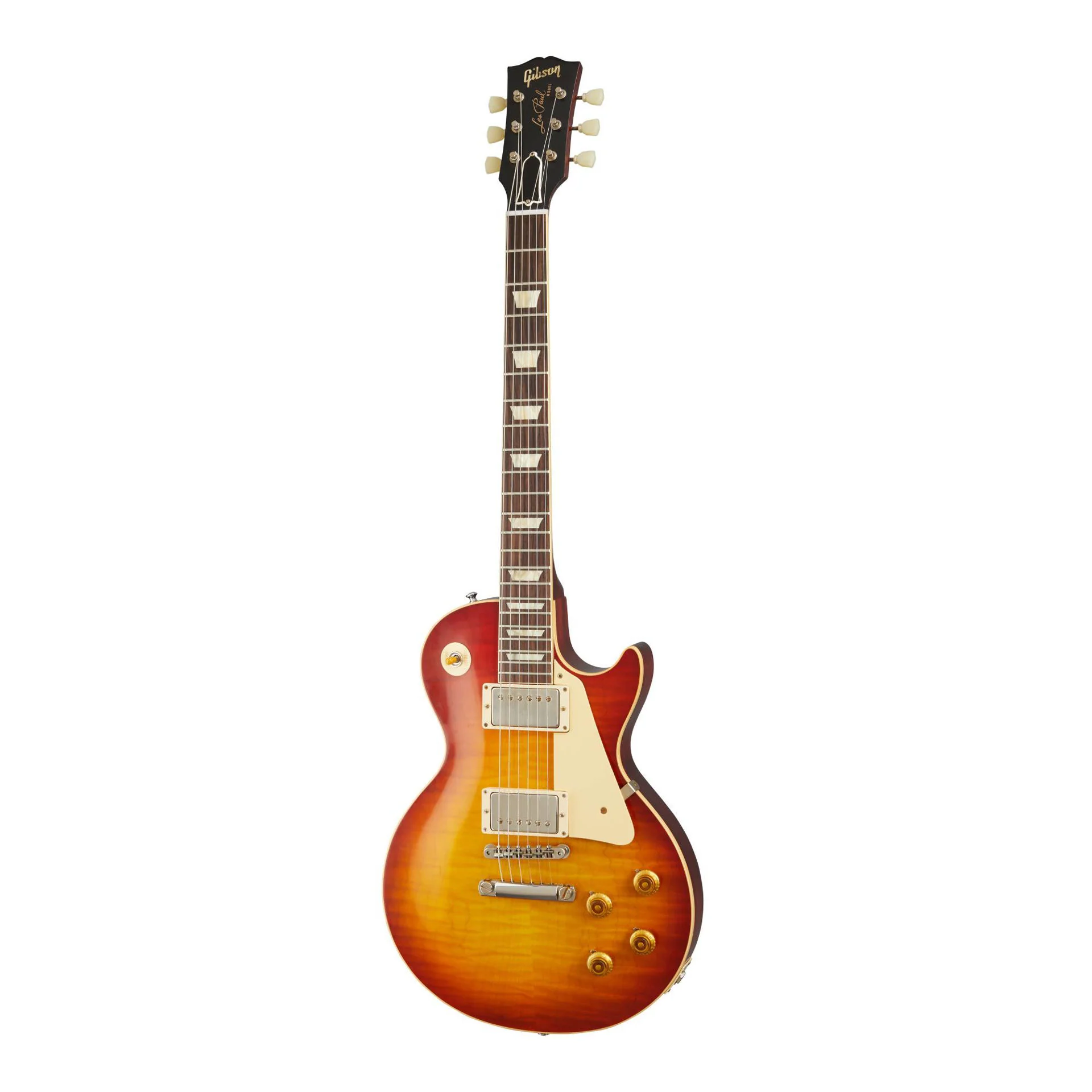Gibson 59 Les Paul Standard Reissue Electric Guitar - VOS Washed Cherry Sunburst - Image 6