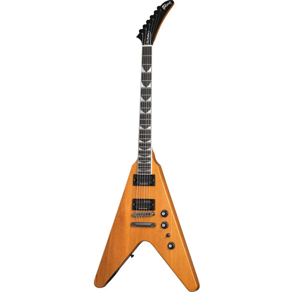 Gibson Dave Mustaine Flying V EXP Electric Guitar - Antique Natural - Image 12