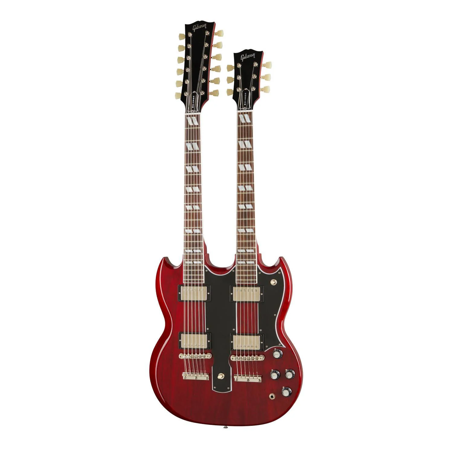 Gibson Eds-1275 Double Neck Electric Guitar Cherry Red - Image 5