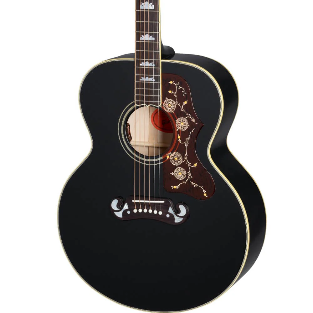 Gibson Elvis SJ-200 Acoustic Guitar with Pickup - Ebony - Image 8