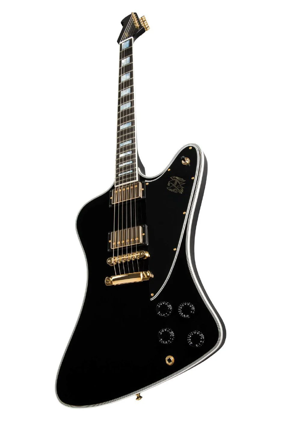 Gibson Firebird Custom Electric Guitar with Ebony Fingerboard Gloss - Ebony - Image 3