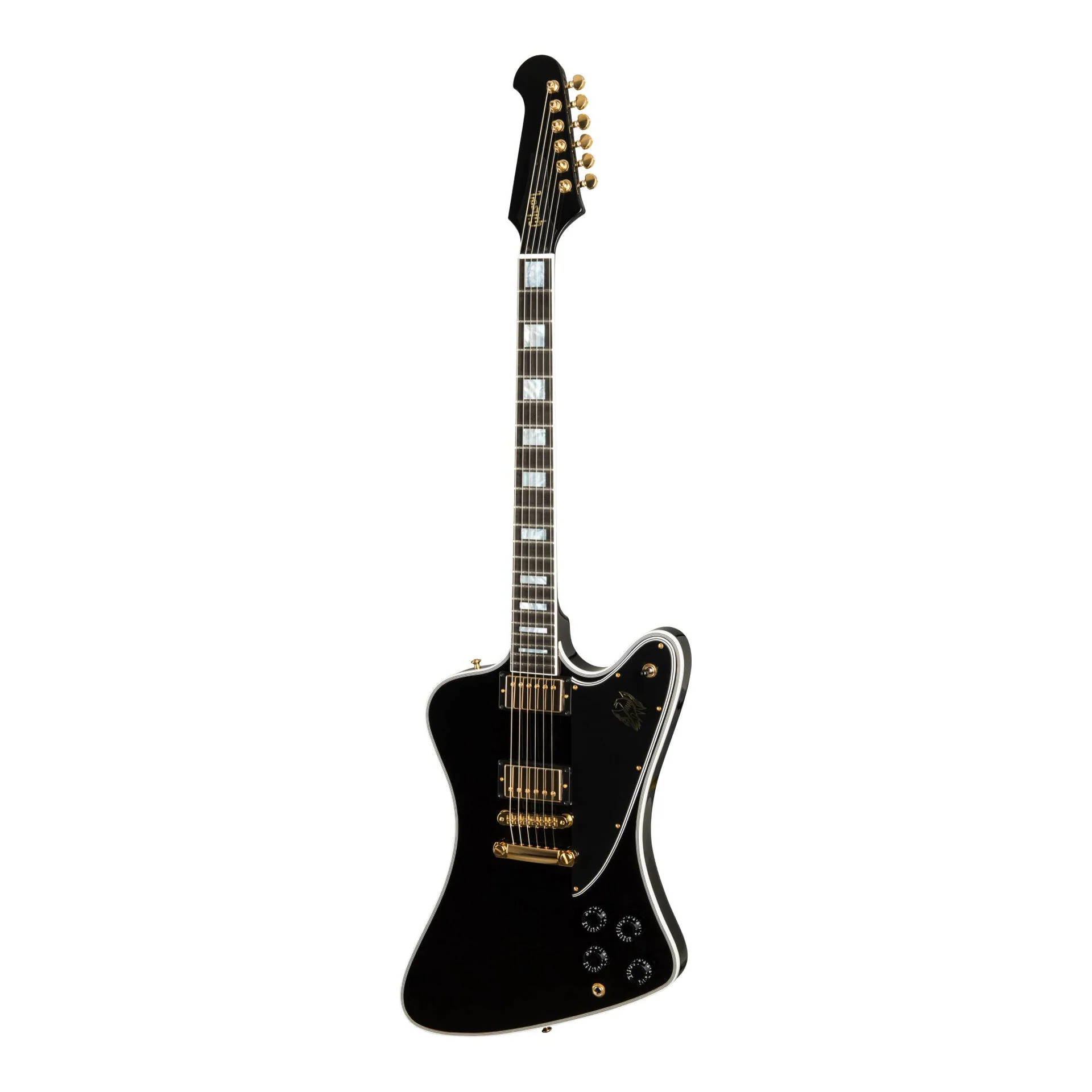 Gibson Firebird Custom Electric Guitar with Ebony Fingerboard Gloss - Ebony - Image 5