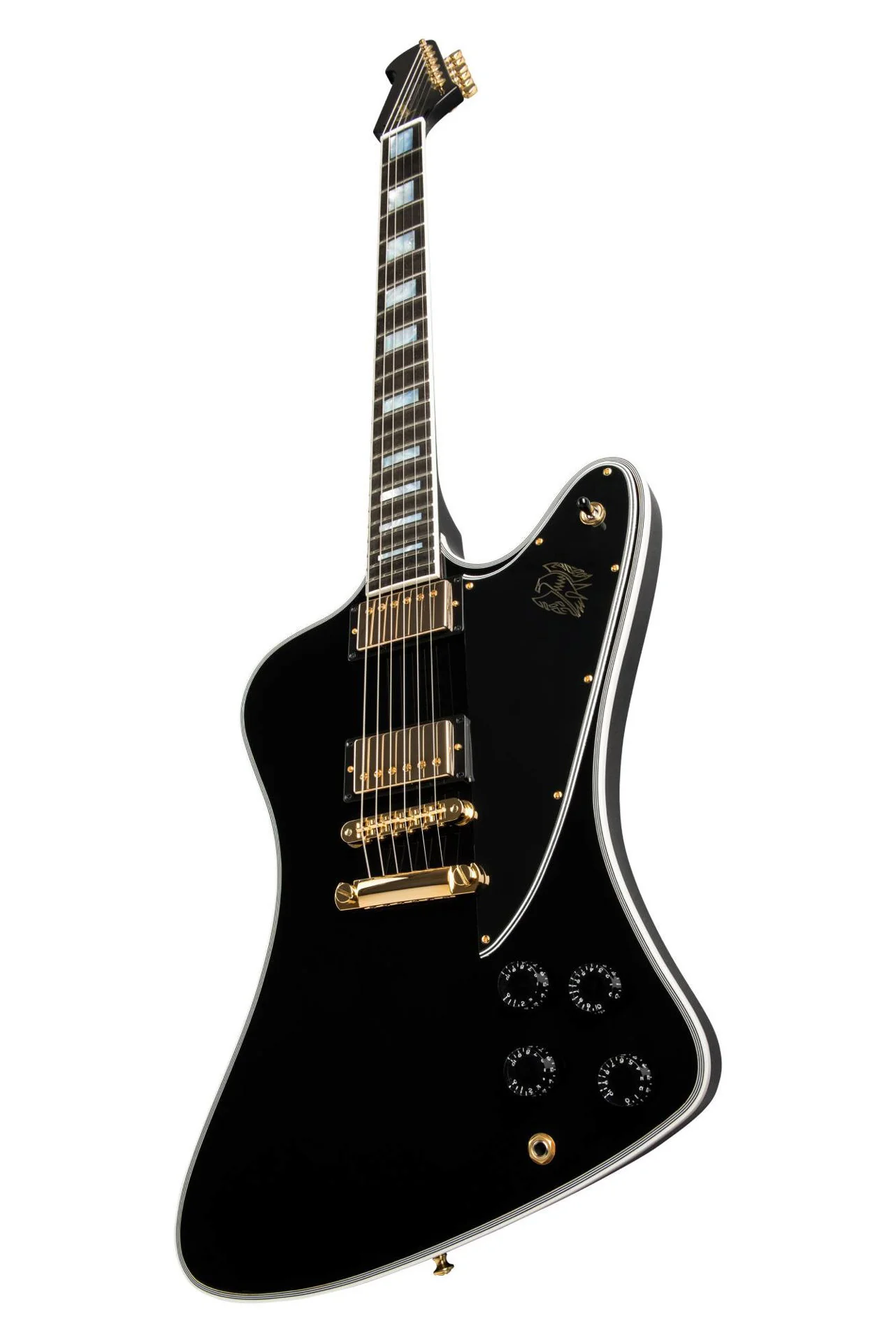 Gibson Firebird Custom Electric Guitar with Ebony Fingerboard Gloss - Ebony - Image 7