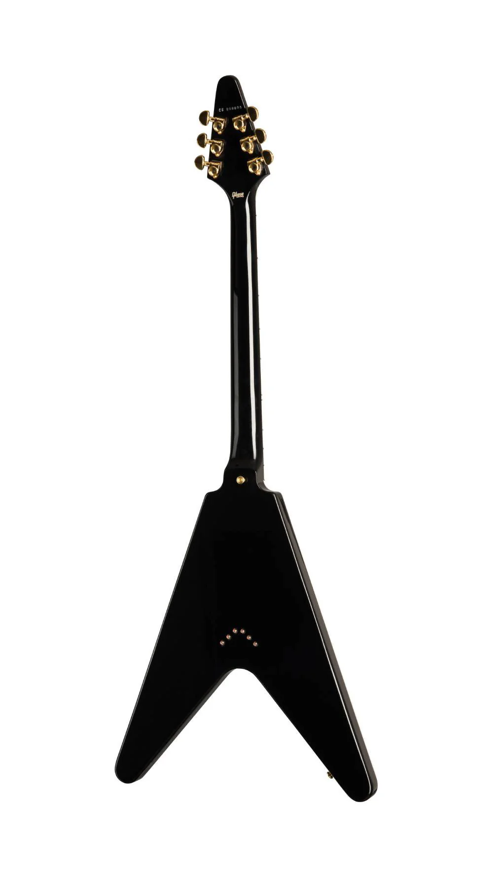 Gibson Flying V Custom Electric Guitar with Ebony Fingerboard Gloss - Ebony - Image 7