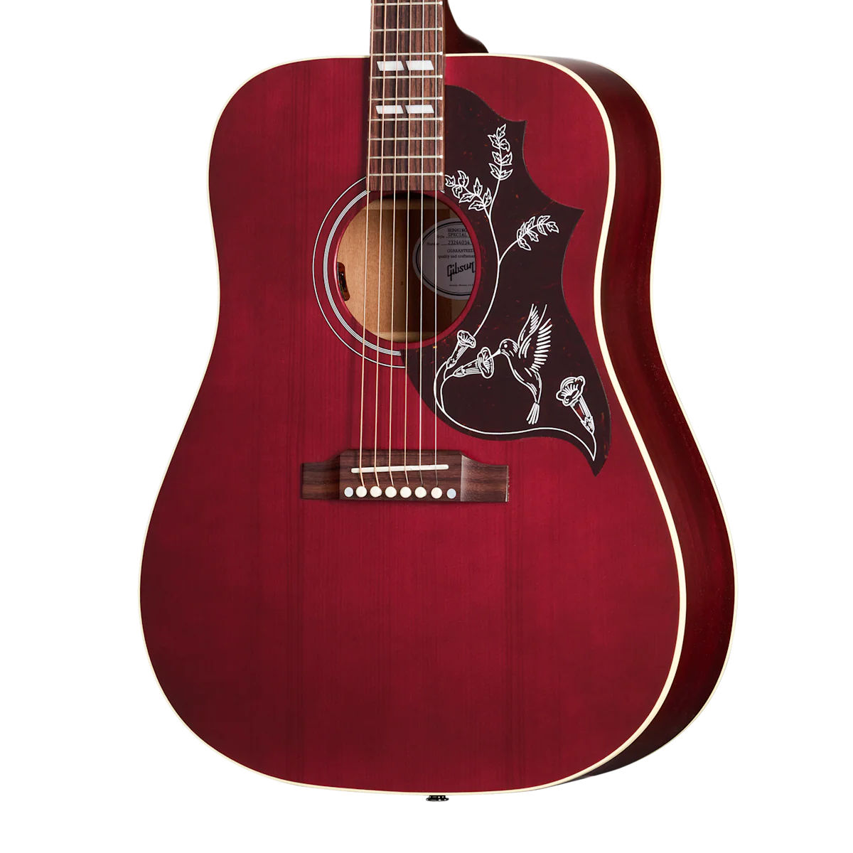 Gibson Hummingbird Special Acoustic Guitar - Satin Wine Red - Image 2