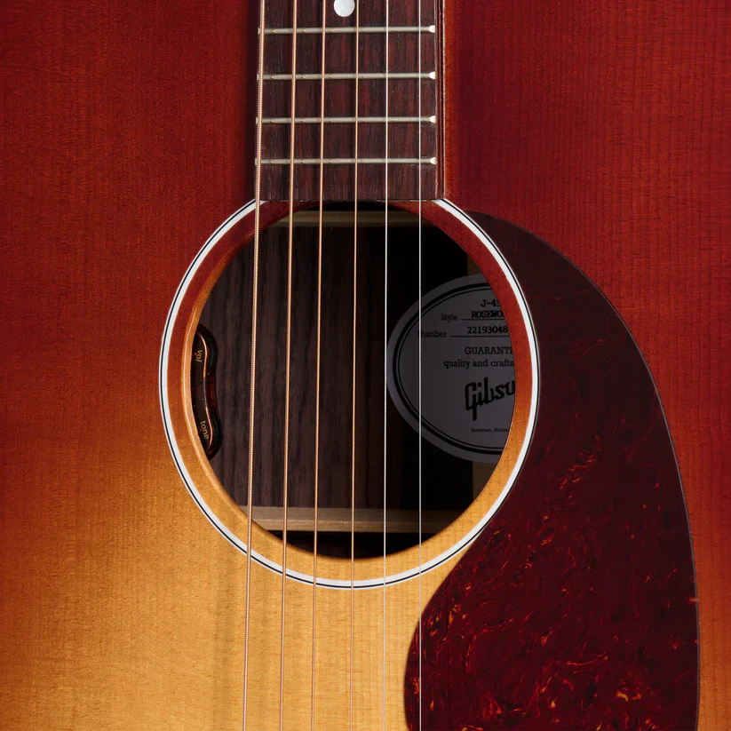 Gibson J-45 Standard Rosewood Lefty Acoustic Guitar - Rosewood Burst - Image 4