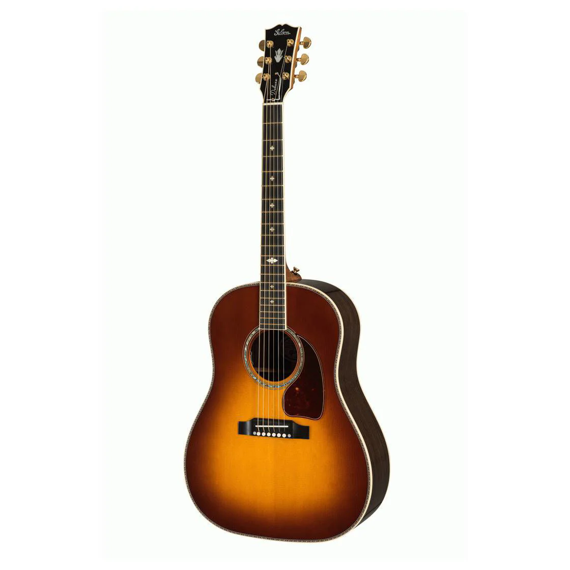 Gibson J45 Deluxe Acoustic Guitar - Rosewood - Rosewood Burst - Image 6