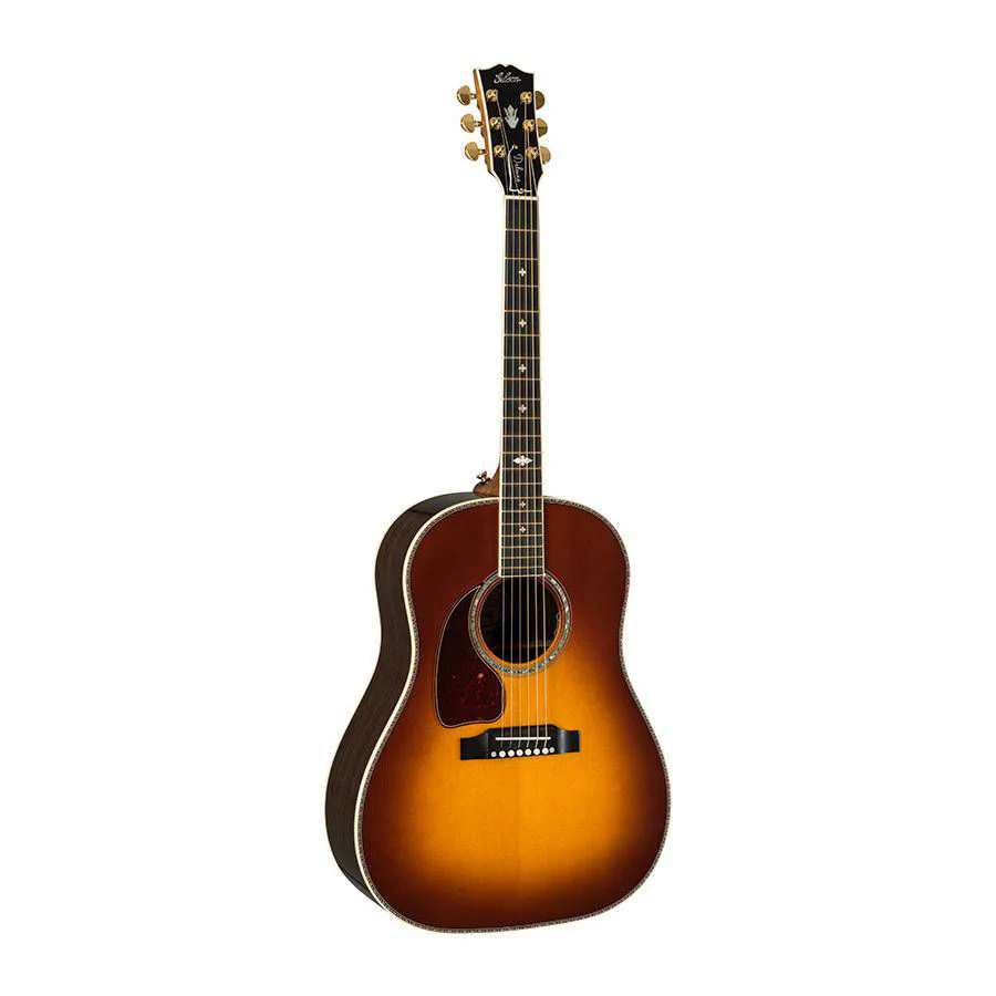 Gibson J45 Deluxe Left-Handed Acoustic Guitar - Rosewood - Rosewood Burst - Image 2