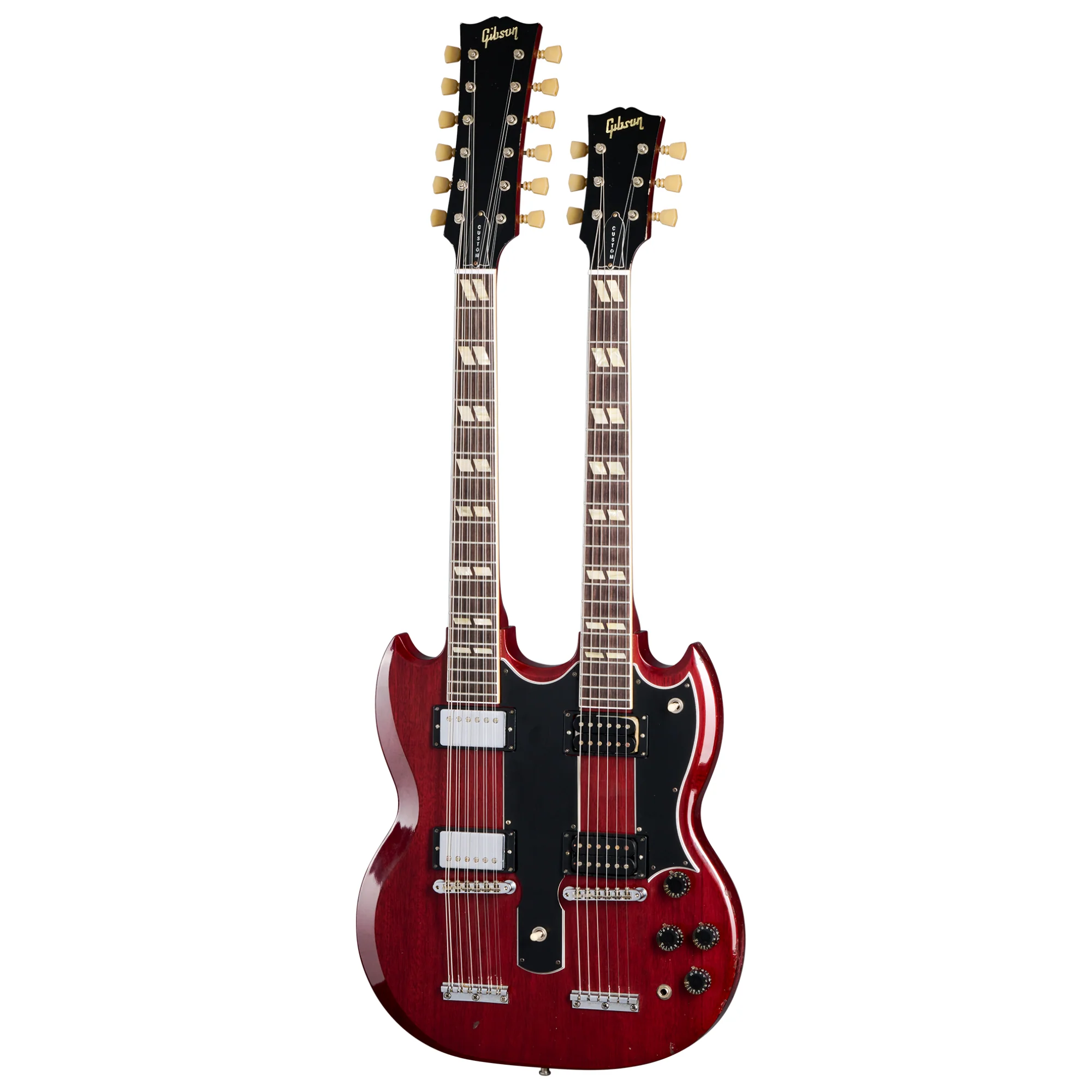 Gibson Jimmy Page EDS1275 Double Neck SG Electric Guitar VOS - 69 Cherry - Image 5