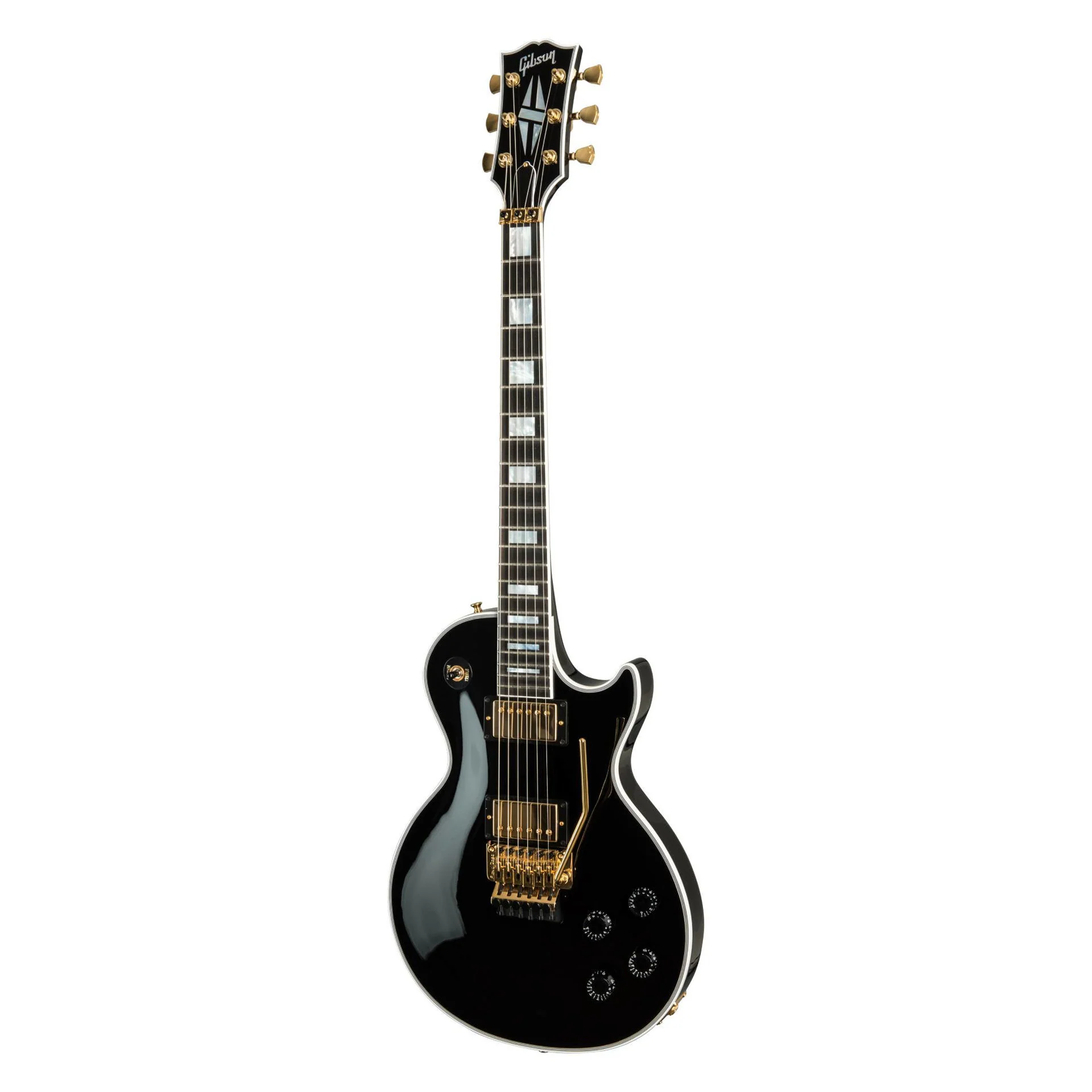 Gibson Les Paul Axcess Custom Electric Guitar with Ebony Fingerboard Floyd Rose Gloss - Ebony - Image 5