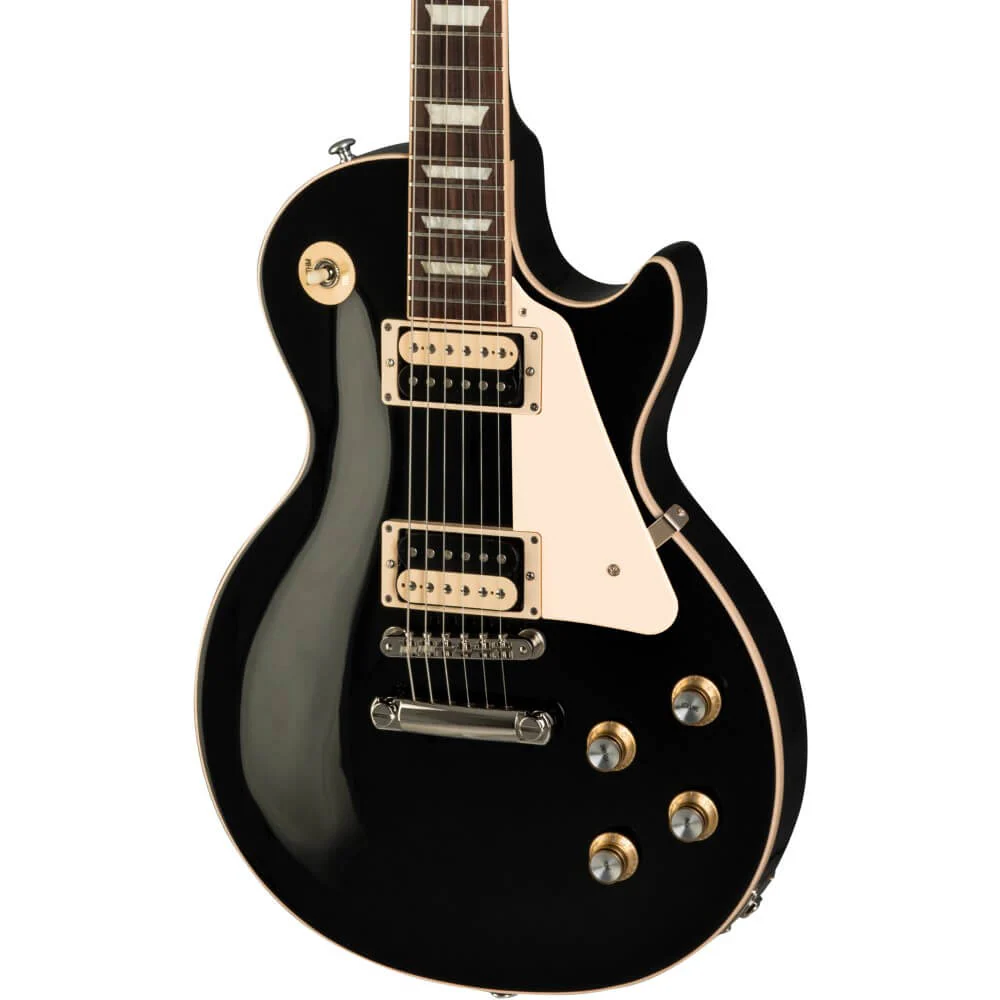 Gibson Les Paul Classic Electric Guitar in Ebony - Image 3