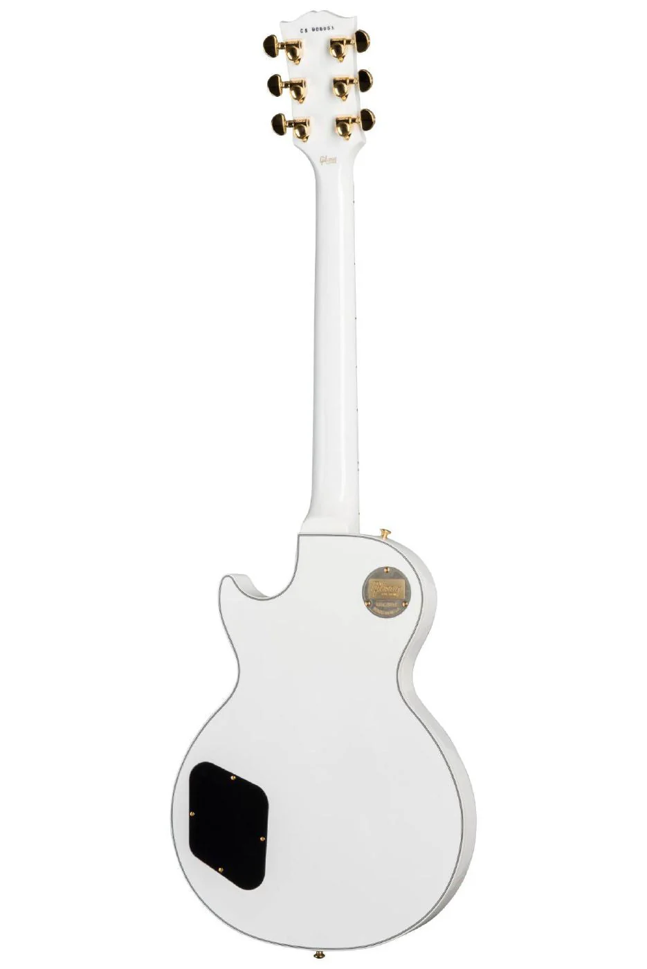 Gibson Les Paul Custom Electric Guitar with EB FB Alpine White Gloss - Image 2