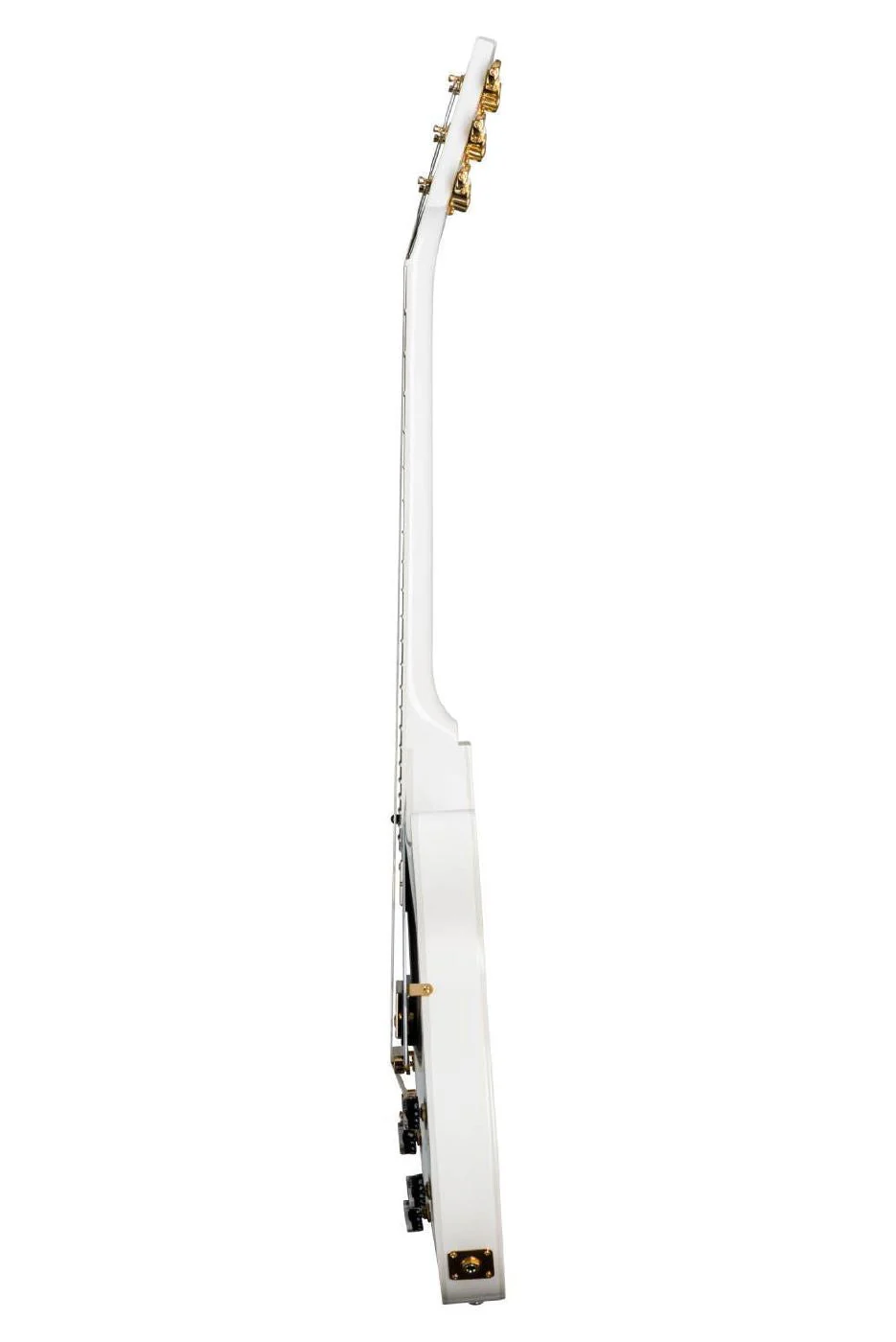 Gibson Les Paul Custom Electric Guitar with EB FB Alpine White Gloss - Image 3
