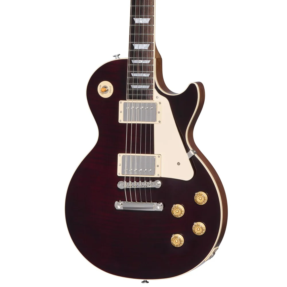Gibson Les Paul Standard 50's Figured Top Electric Guitar - Translucent Oxblood - Image 3