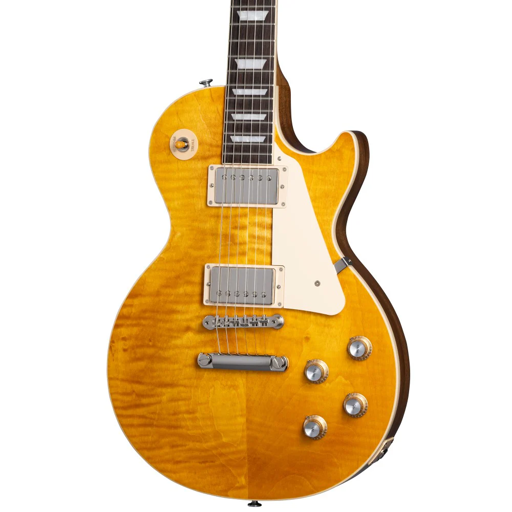 Gibson Les Paul Standard 60s Figured Top Electric Guitar - Honey Amber - Image 2