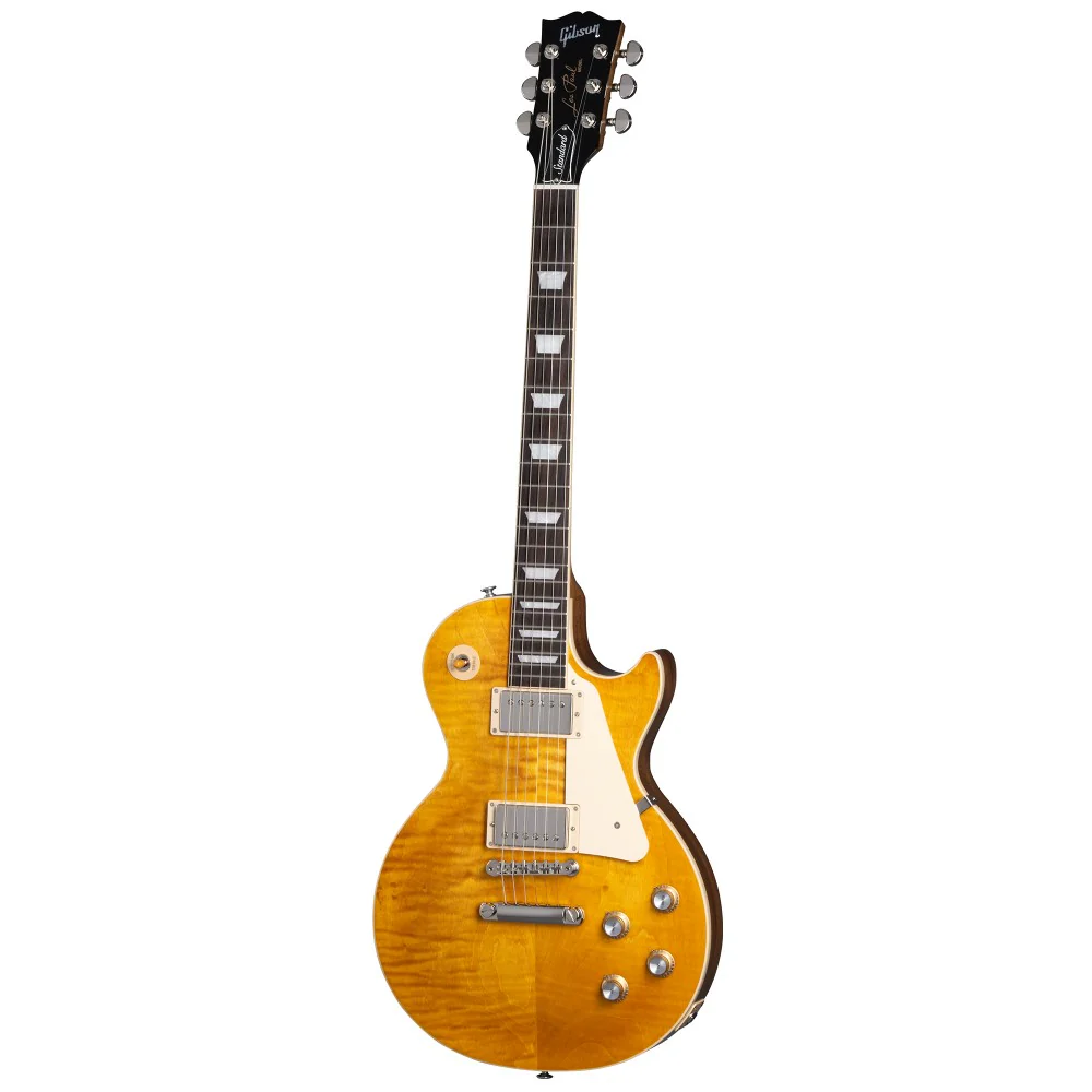 Gibson Les Paul Standard 60s Figured Top Electric Guitar - Honey Amber - Image 9