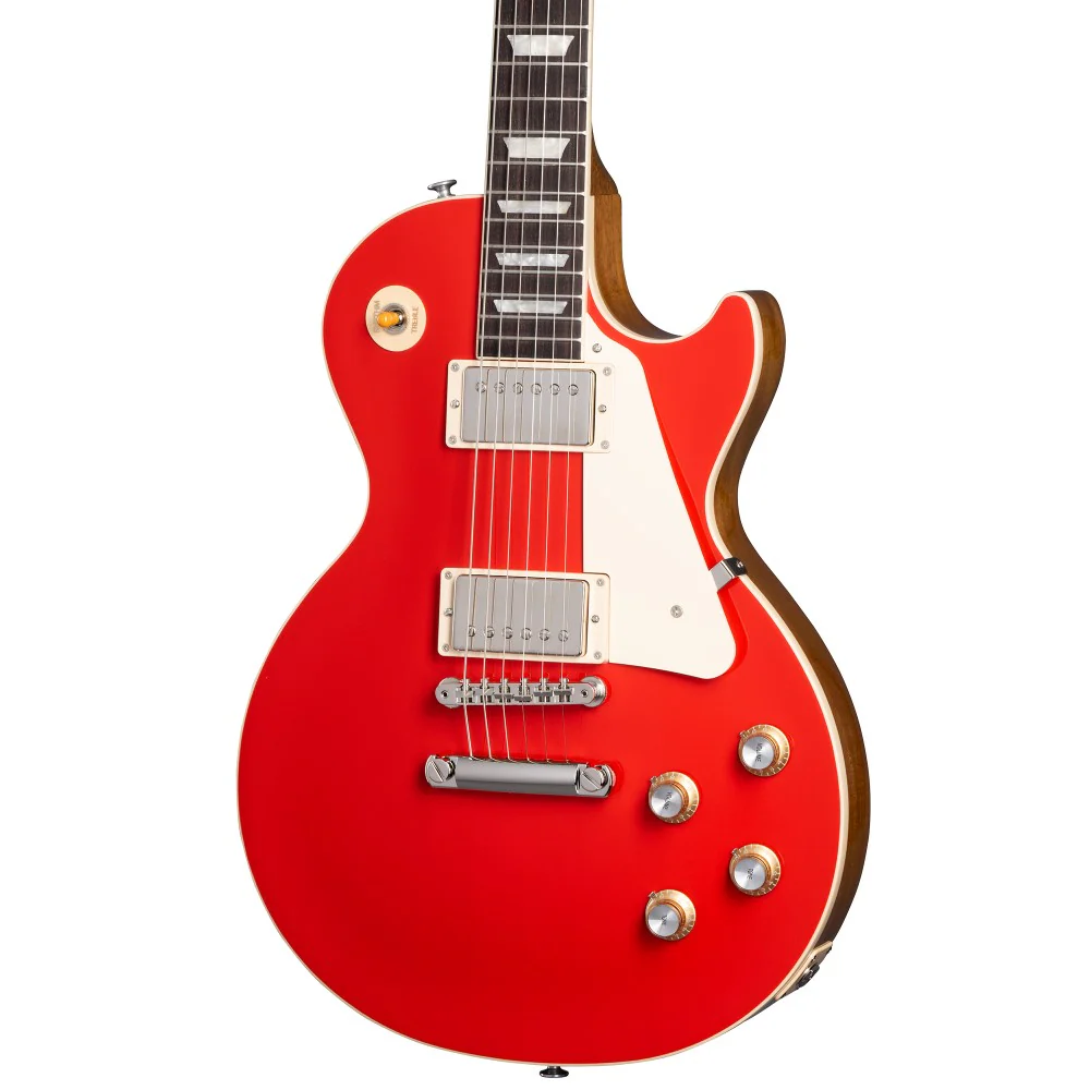 Gibson Les Paul Standard 60s Plain Top Electric Guitar - Cardinal Red - Image 6