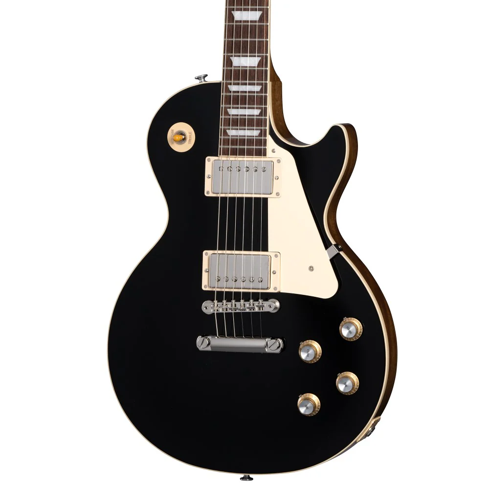 Gibson Les Paul Standard 60s Plain Top Electric Guitar - Ebony - Image 2