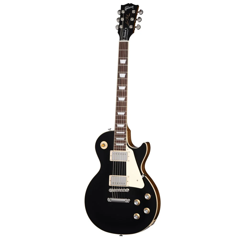 Gibson Les Paul Standard 60s Plain Top Electric Guitar - Ebony - Image 7