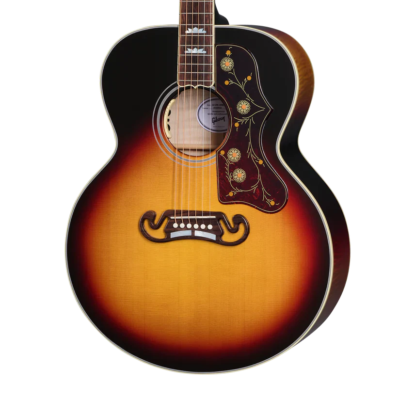 Gibson Montana Premium SJ200 Standard Maple Acoustic Guitar - Tri Burst - Image 4