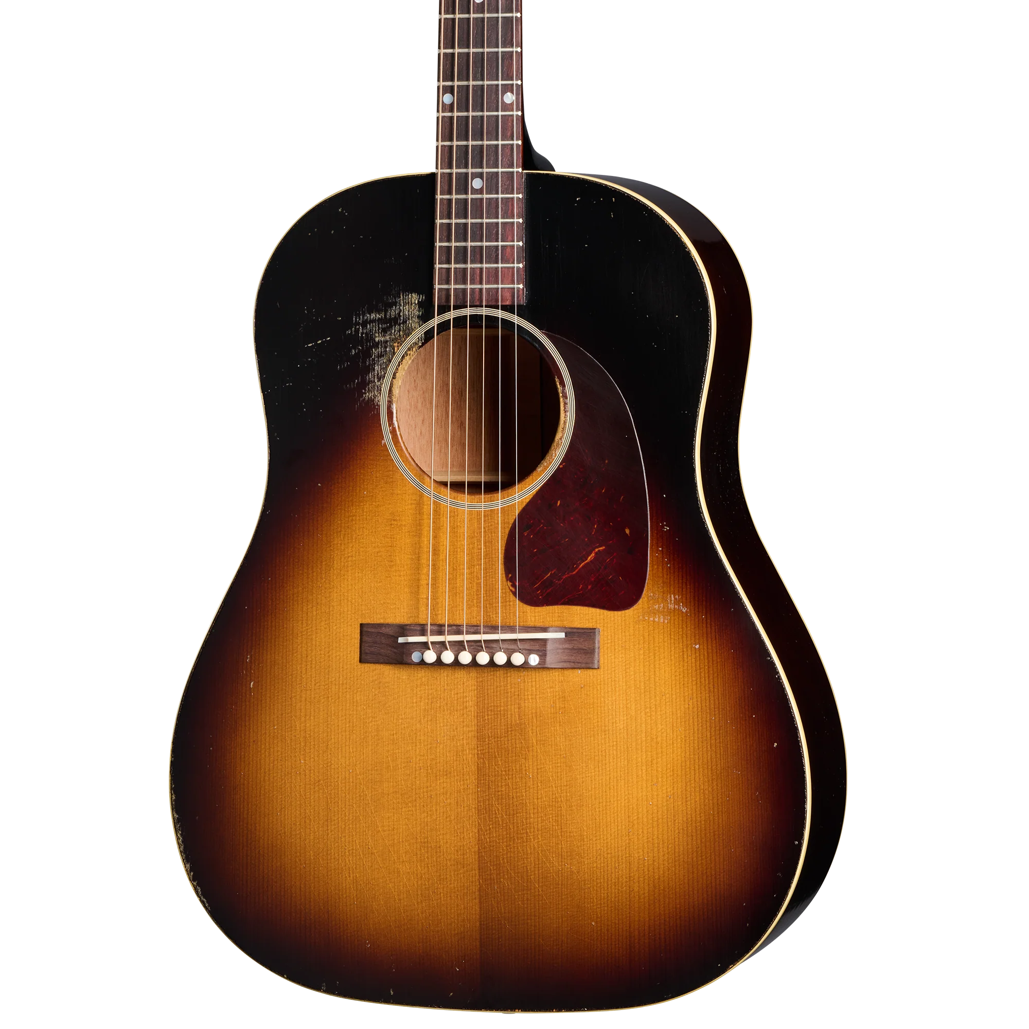 Gibson Murphy Lab 1942 Banner J45 Acoustic Guitar Heavy Aged Vint Sunburst - Image 11