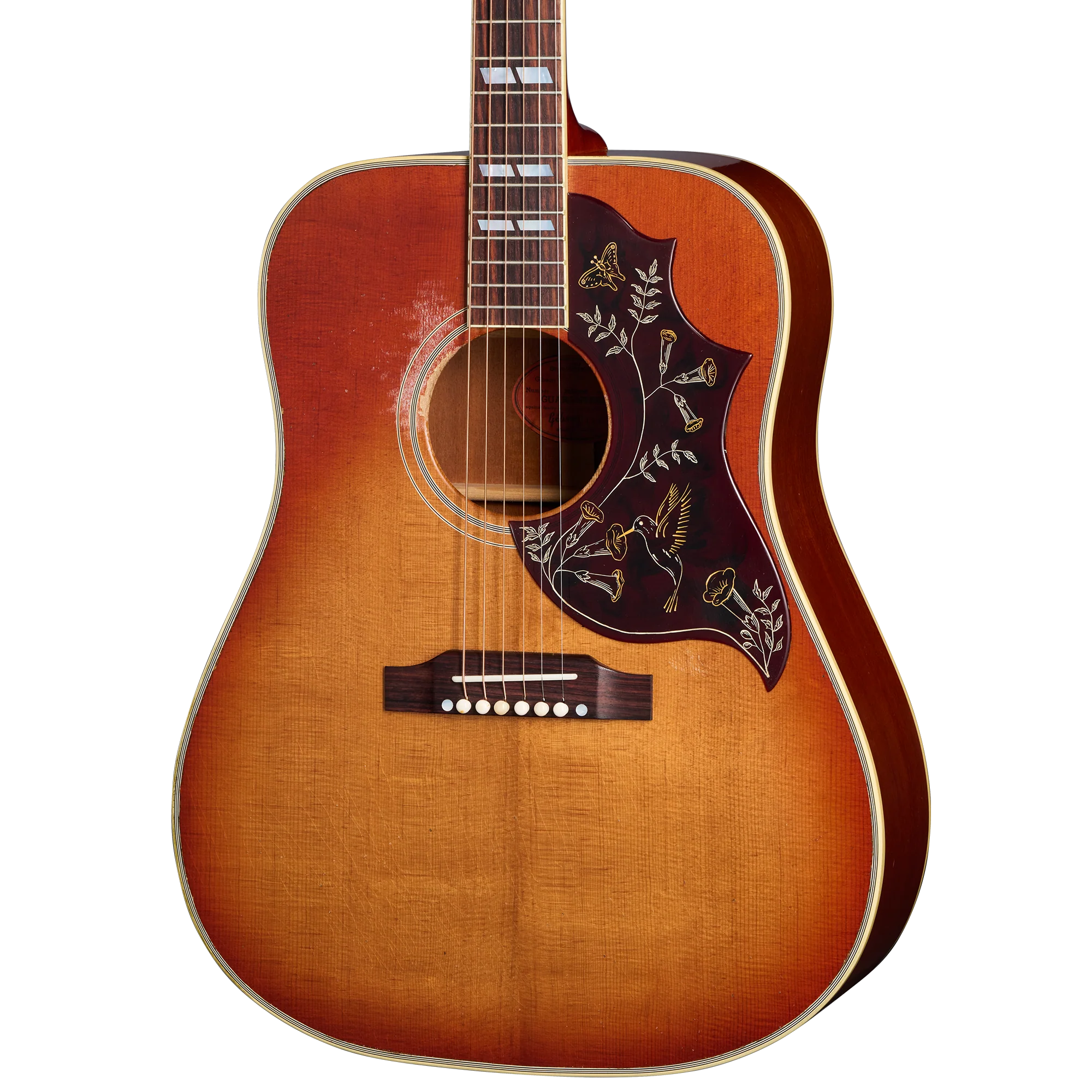 Gibson Murphy Lab 1960 Hummingbird Ac Guitar Heavy Aged Wash CH Sunburst - Image 12